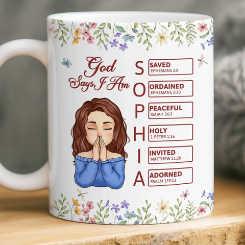 Custom Mug - Personalized Birthday Gifts For Besties, Sisters, BFF, Family, Yourself - Becoming The Best Version Of Me