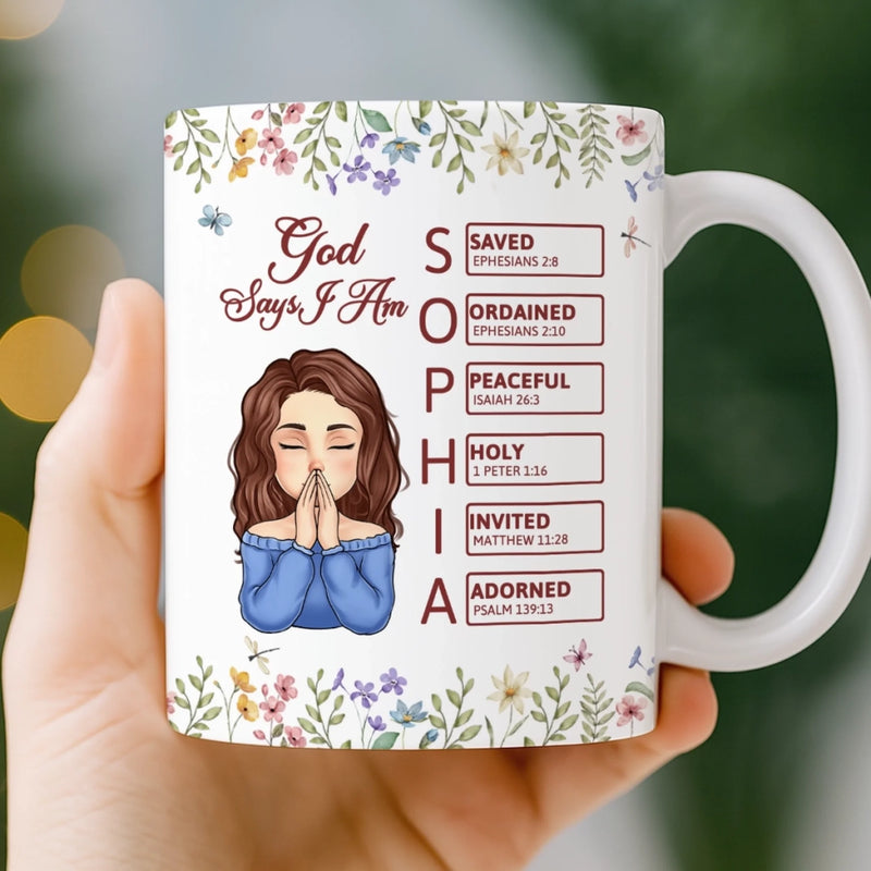 Custom Mug - Personalized Birthday Gifts For Besties, Sisters, BFF, Family, Yourself - Becoming The Best Version Of Me