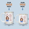 Custom Mug - Personalized Birthday Gifts For Besties, Sisters, BFF, Family, Yourself - Becoming The Best Version Of Me