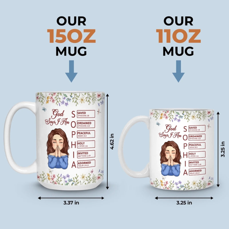 Custom Mug - Personalized Birthday Gifts For Besties, Sisters, BFF, Family, Yourself - Becoming The Best Version Of Me