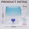 Custom Gradient Glass Mug - Personalized Birthday Gifts For Mom, Daughter - You, My Choice Every Time