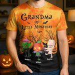 Custom Unisex T-shirt - Personalized Halloween Costume Birthday Gifts For Mom, Grandma - Pumpkin Nights Filled With Laughter