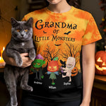 Custom Unisex T-shirt - Personalized Halloween Costume Birthday Gifts For Mom, Grandma - Pumpkin Nights Filled With Laughter