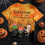 Custom Unisex T-shirt - Personalized Halloween Costume Birthday Gifts For Mom, Grandma - Pumpkin Nights Filled With Laughter