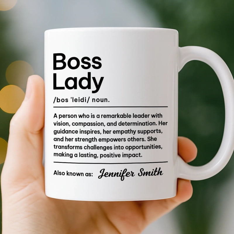 Custom Mug - Personalized Christmas Retirement Gifts For Best Friends, Family, Coworker, Work Bestie - Boss Moves Only