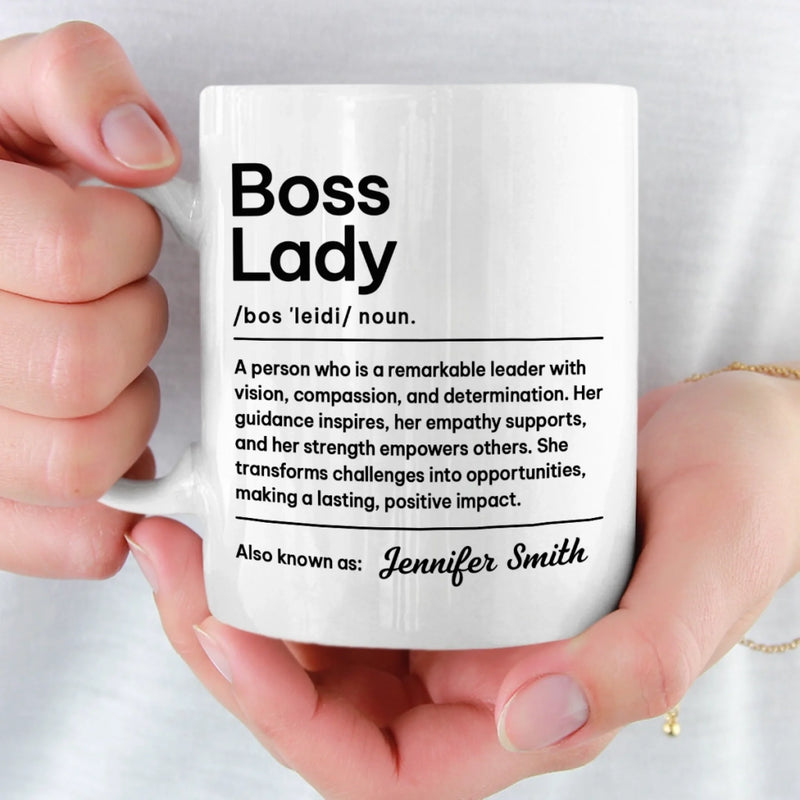 Custom Mug - Personalized Christmas Retirement Gifts For Best Friends, Family, Coworker, Work Bestie - Boss Moves Only