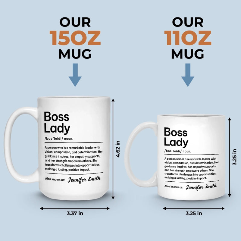 Custom Mug - Personalized Christmas Retirement Gifts For Best Friends, Family, Coworker, Work Bestie - Boss Moves Only