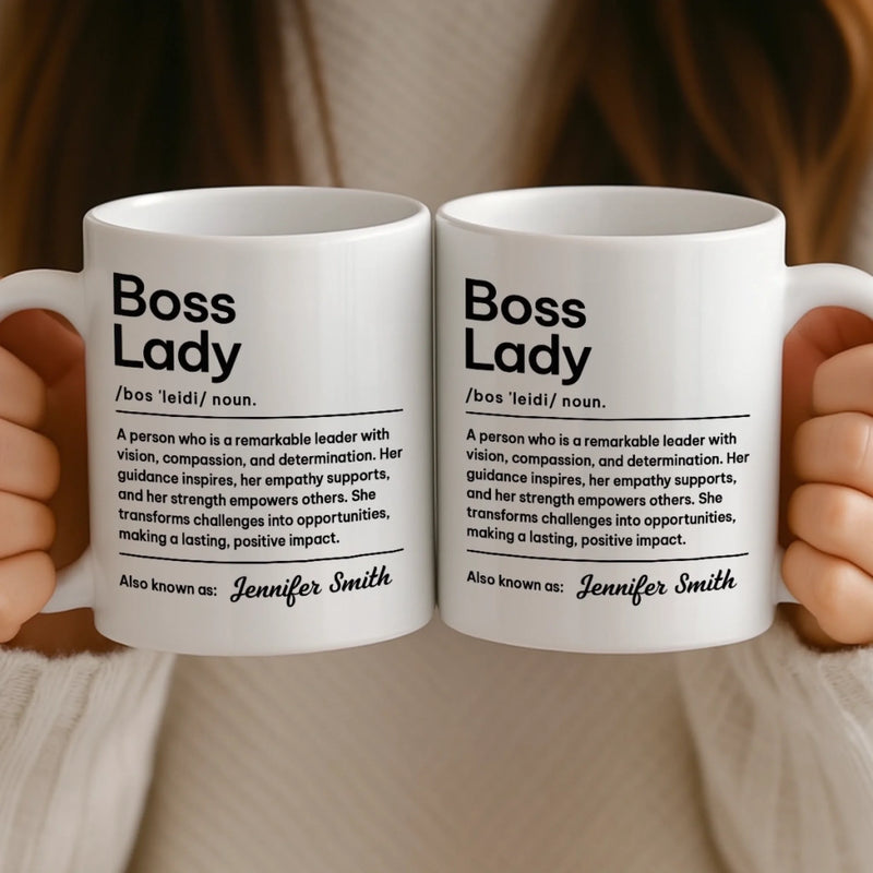 Custom Mug - Personalized Christmas Retirement Gifts For Best Friends, Family, Coworker, Work Bestie - Boss Moves Only
