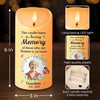 Custom Photo LED Candle - Personalized Christmas Memorial Sympathy Gifts For Loss Of Mom, Dad - This Candle Burns In Loving Memory