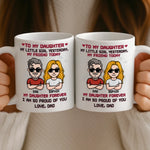 Custom Mug - Personalized Birthday Gifts For Dad, Daughter - Like Father Like Daughter