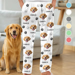 Custom Photo Pajama Pants - Personalized  Christmas Birthday Gifts For Dog Cat Lovers, Dog Dad And Mom, Cat Owners - Cozy Nights, Puppy Vibes