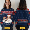 Custom Unisex Ugly Sweatshirt - Personalized  Christmas Birthday Gifts For Dog Cat Lovers, Dog Dad And Mom, Cat Owners - Santa Claws Is Coming