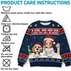 Custom Unisex Ugly Sweatshirt - Personalized  Christmas Birthday Gifts For Dog Cat Lovers, Dog Dad And Mom, Cat Owners - Santa Claws Is Coming
