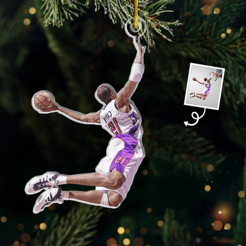 Custom Photo Acrylic Ornament - Personalized Christmas Birthday Gifts For Besties, Sisters, BFF, Family, Yourself - Every Game Fuels My Joy