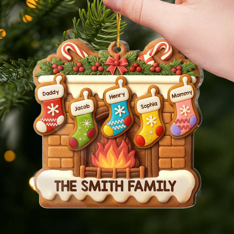 Custom Acrylic Ornament - Personalized Christmas Birthday Gifts For Mom, Dad, Kids - Our Family’s Christmas Magic