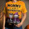 Custom Unisex T-shirt - Personalized Halloween  Birthday Gifts For Cat Lovers, Cat Mom And Dad - When Halloween Meets Cattitude