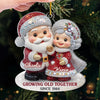 Custom Acrylic Ornament - Personalized Anniversary Christmas Wedding Gifts For Husband And Wife, Him And Her - Forever Festive, Forever Us