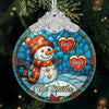 Custom Glass Ornament - Personalized Christmas Birthday Gifts For Mom, Dad, Kids - Merry Little Family