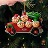 Custom Acrylic Ornament - Personalized Christmas Birthday Gifts For Mom, Dad, Kids - Together At Home For Christmas