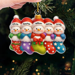 Custom Acrylic Ornament - Personalized Christmas Birthday Gifts For Mom, Dad, Kids - Warm Hearts Make Christmas Bright