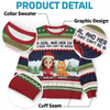 Custom Unisex Ugly Sweatshirt - Personalized  Christmas Birthday Gifts For Cat Lovers, Cat Mom And Dad - Whiskers In The Snow