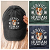 Custom Vintage Washed Denim Baseball Cap - Personalized Birthday Gifts For Dog Lovers, Dog Dad And Mom - Wag More, Bark Less