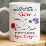 Custom Name Sister Gifts - Personalized Mugs