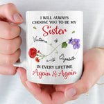 Custom Name Sister Gifts - Personalized Mugs