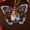 Custom Acrylic Ornament - Personalized Best Friend Christmas Birthday Gifts For Women, Besties, Sisters, BFF - Besties Shine Bright This Christmas