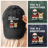 Custom Vintage Washed Denim Baseball Cap - Personalized Birthday Gifts For Dog Lovers, Dog Dad And Mom - The Dogfather, The Protector