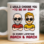 Custom Mug - Personalized Birthday Gifts For Dad, Son - Always My Son, Always Chosen
