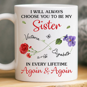 Custom Mug - Personalized Best Friend Birthday Gifts For Women, Besties, Sisters, BFF - Life’s Better With You