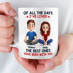 Custom Name Best Days Together Gifts - Personalized Mugs