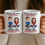 Custom Name Best Days Together Gifts - Personalized Mugs