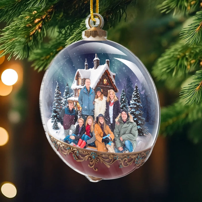 Custom Photo Acrylic Ornament - Personalized Christmas Birthday Gifts For Mom, Dad, Kids - A Season Full Of Togetherness