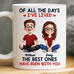 Custom Name Best Days Together Gifts - Personalized Mugs