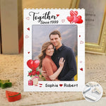 Custom Photo Anniversary Couple Gifts - Personalized Building Brick Blocks