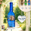 Custom Photo Wine Bottle Wind Chime - Personalized Memorial Sympathy Gifts For Loss Of Mom, Dad - Whispers Of You Live On