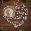 Custom Photo Acrylic Ornament - Personalized Christmas Memorial Sympathy Gifts For Loss Of Mom, Dad - A Life Cherished Always Remembered