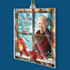 Custom Photo Acrylic Ornament - Personalized Christmas Memorial Sympathy Gifts For Loss Of Mom, Dad - Love Lives Beyond The Goodbye