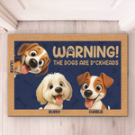 Custom Home Decor Decorative Mat - Personalized Birthday Gifts For Dog Lovers, Dog Dad And Mom - Guarded By Paws And Love