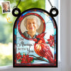 Custom Photo Window Hanging Suncatcher Ornament - Personalized Memorial Sympathy Gifts For Loss Of Mom, Dad - Memories Of Love Live On
