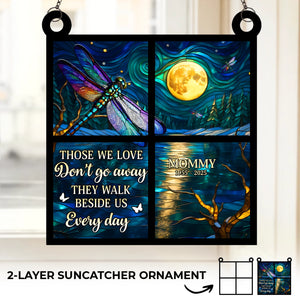 Custom Window Hanging Suncatcher Ornament - Personalized Memorial Sympathy Gifts For Loss Of Mom, Dad - Always In Our Tender Thoughts
