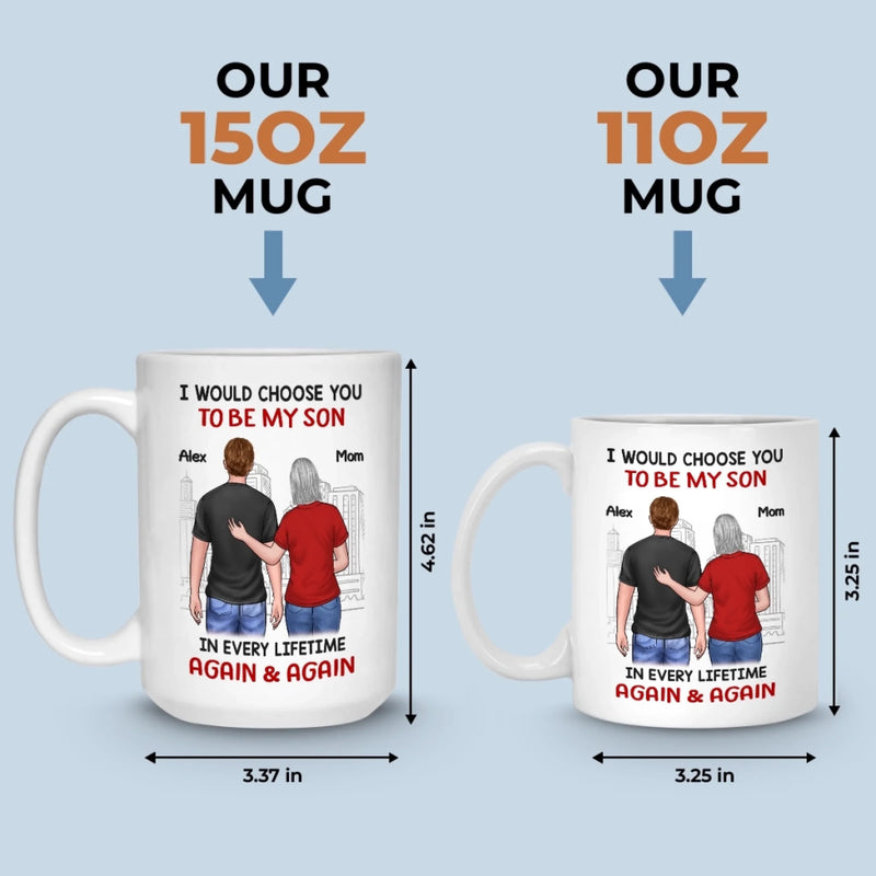 Custom Mug - Personalized Birthday Gifts For Mom, Son - You’ll Always Be My Boy