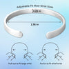 Custom Engraved Stainless Steel Cuff Bracelet - Personalized Pet Memorial Sympathy Gifts For Dogs, Cats - My Best Friend, My Angel