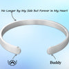 Custom Engraved Stainless Steel Cuff Bracelet - Personalized Pet Memorial Sympathy Gifts For Dogs, Cats - My Best Friend, My Angel