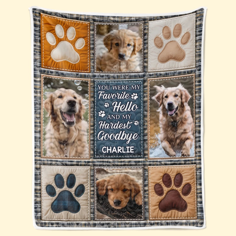 Custom Photo Blanket - Personalized Pet Christmas Memorial Sympathy Gifts For Dogs, Cats - Forever Treasured Never Forgotten