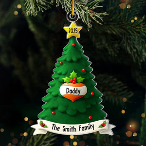 Custom Acrylic Ornament - Personalized Christmas Birthday Gifts For Mom, Dad, Kids - Our Love, Our Family