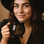 Custom 12oz Ceramic Cauldron Coffee Mug - Personalized Halloween Witchy Gifts For Besties, Sisters, BFF, Family, Yourself - Midnight Magic