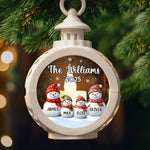 Custom Candlelight Lantern Ornament -  Personalized Christmas Birthday Gifts For Mom, Dad, Kids - Christmas Glows With Family Love
